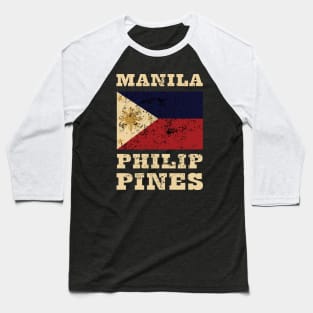 Flag of Philippines Baseball T-Shirt